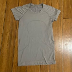 Women’s Lululemon Grey/Purple Swiftly Tech Shirt